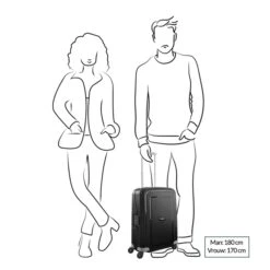 Samsonite S'Cure Spinner 55 + 75 Set Silver -Verkoop Reisopslag image 1117