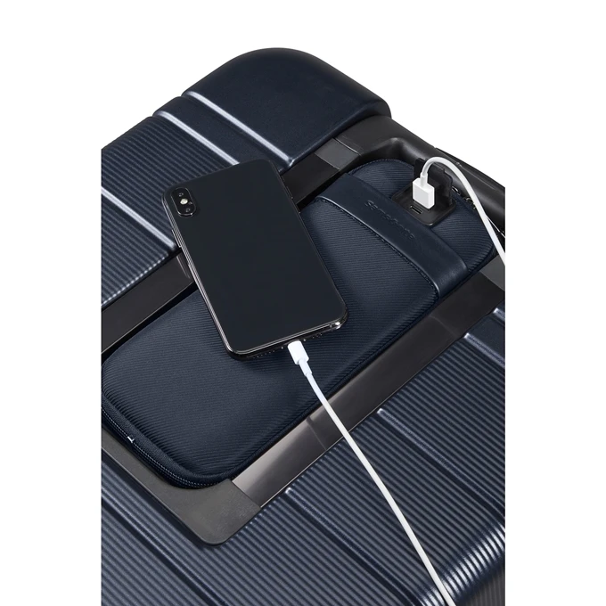 Samsonite Neopod Spinner 55 Exp Slide Out Pouch Midnight Blue 10 Samsonite Neopod Spinner 55 Exp Slide Out Pouch Midnight Blue - Image 8