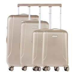 CarryOn Skyhopper 4-Delige Kofferset S/S/M/L Champagne