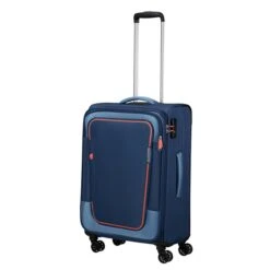 American Tourister Pulsonic Spinner 68 EXP Combat Navy -Verkoop Reisopslag image 1636