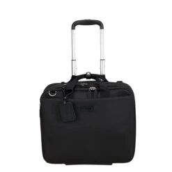 Lipault 4BIZ Rolling Tote Black