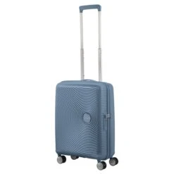 American Tourister Soundbox Spinner 55 Expandable Stone Blue -Verkoop Reisopslag image 23