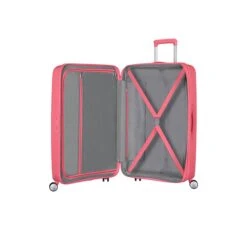 American Tourister Soundbox Spinner 77 Expandable Sun Kissed Coral -Verkoop Reisopslag image 90