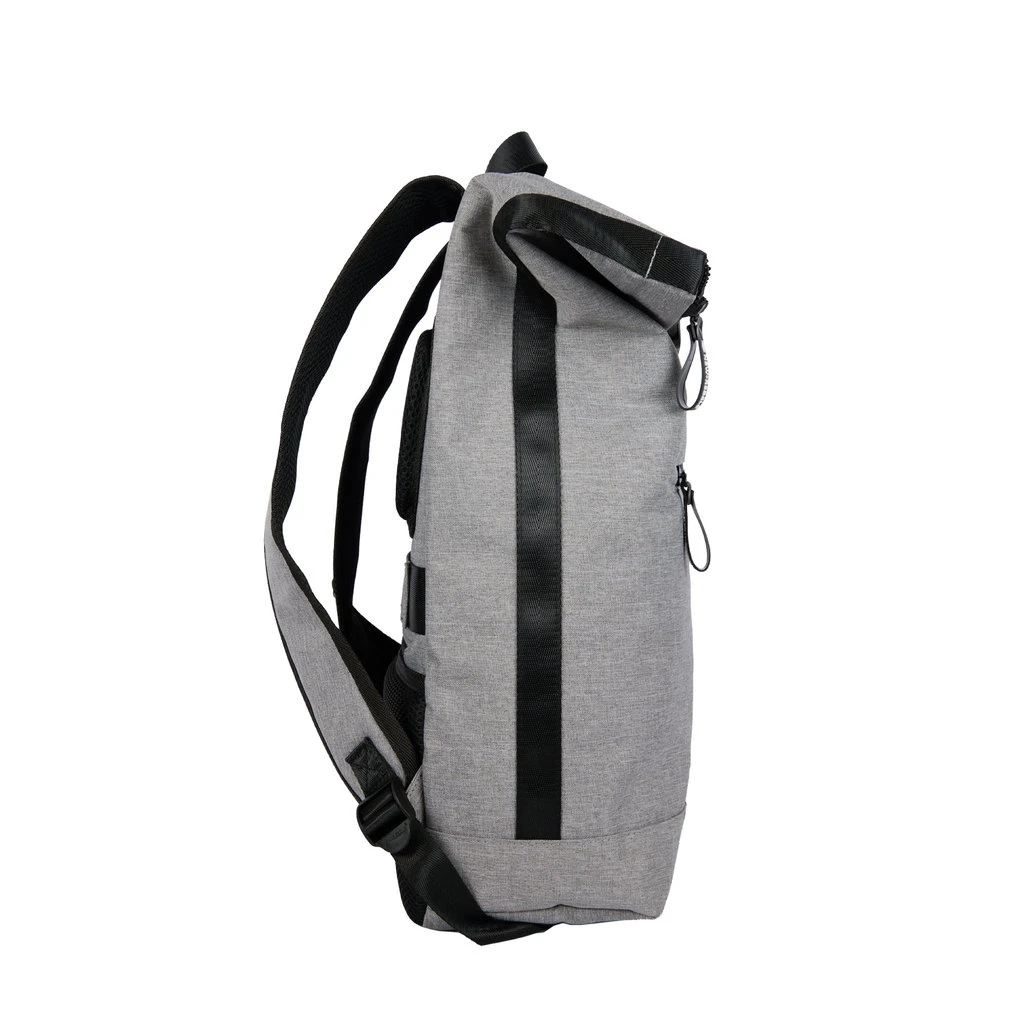 New Rebels ® Boyan Hickory Rolltop Backbag Recyled Nylon Grijs 4 New Rebels ® Boyan Hickory Rolltop Backbag Recyled Nylon Grijs - Image 2