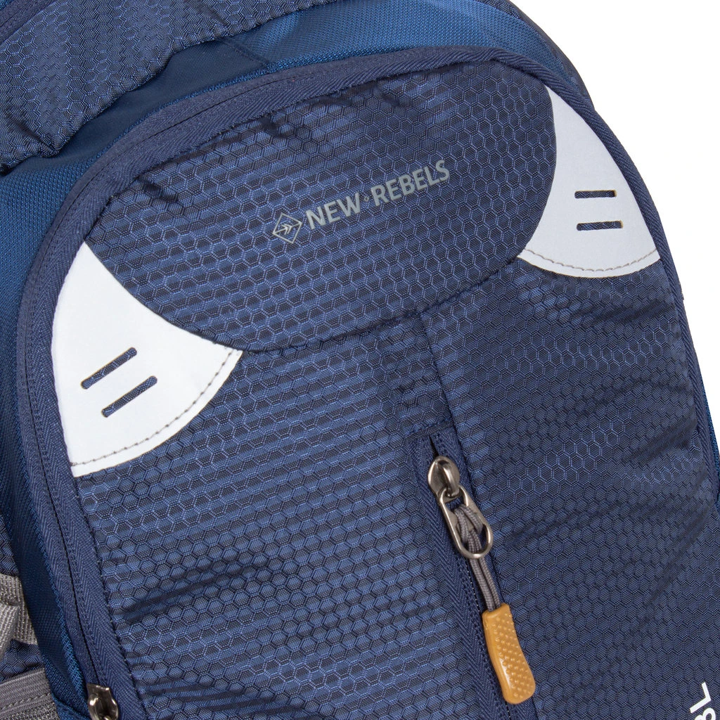 New Rebels ® Kinley - Rugtas - Schooltas - Vrijetijdstas - 28 Liter - Nylon - Navy Blauw 8 New Rebels ® Kinley - Rugtas - Schooltas - Vrijetijdstas - 28 Liter - Nylon - Navy Blauw - Afbeelding 6