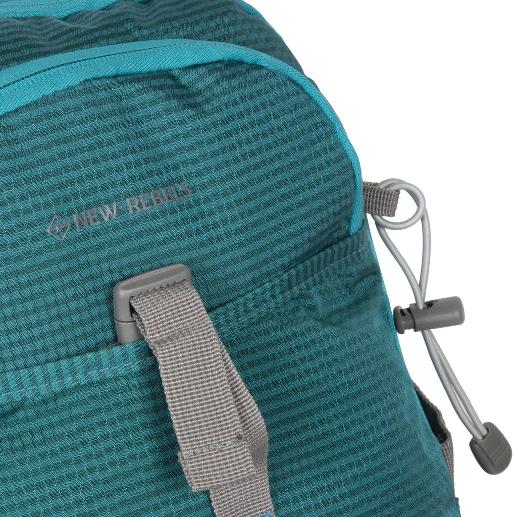 New Rebels ® Kinley - Rugtas - Schooltas - Vrijetijdstas - 48 Liter - Nylon - Petrol 5 New Rebels ® Kinley - Rugtas - Schooltas - Vrijetijdstas - 48 Liter - Nylon - Petrol - Afbeelding 3