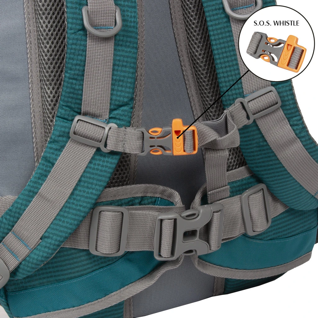 New Rebels ® Kinley - Rugtas - Schooltas - Vrijetijdstas - 48 Liter - Nylon - Petrol 9 New Rebels ® Kinley - Rugtas - Schooltas - Vrijetijdstas - 48 Liter - Nylon - Petrol - Afbeelding 7