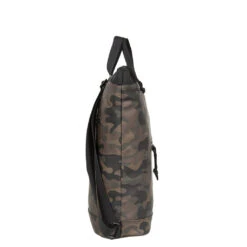 New Rebels ® Mart - Top Zip - Waterafstotend -Rugtas - Laptoptas 14Inch. - Shopper -Brown Camouflage