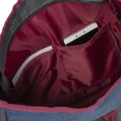 New Rebels ® Morris Big Roll Top Rugzak Navy 2Tone 16L 27X15X47CM -Verkoop Reisopslag new rebels morris big roll top rugzak navy 2tone 1 3