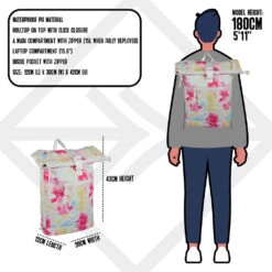 New Rebels Mart New York All Over 16L Rugtas Rolltop Waterafstotend Laptop 15,6 -Verkoop Reisopslag new rebels new rebels mart new york all over 16l r 5