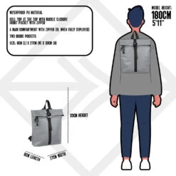 New Rebels Reflect Los Angeles Zilver Mini 7L Rugzak Waterafstotend -Verkoop Reisopslag new rebels new rebels reflect los angeles zilver m 3