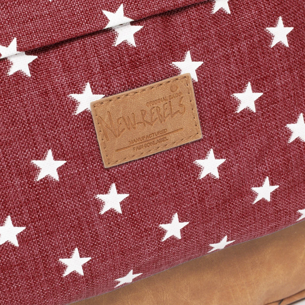 New Rebels ® Star Range - Rugtas - Rugzak - Stars - Burgundy 7 New Rebels ® Star Range - Rugtas - Rugzak - Stars - Burgundy - Image 5