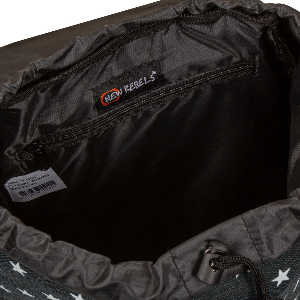 New Rebels ® Star Small Flap Rugtas Zwart 10 New Rebels ® Star Small Flap Rugtas Zwart - Afbeelding 8