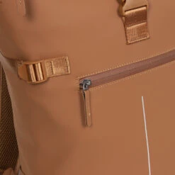 New Rebels ® William -Rolltop - Rugzak - Cognac - 17L-Waterafstotende Rugtas -Verkoop Reisopslag new rebels william rolltop rugzak cognac 17l water 5