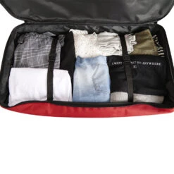 Woodville Alexis Duffel Rood 96L Reistas - Trolley -Verkoop Reisopslag new rebels woodville alexis duffel rood 96l reista 4